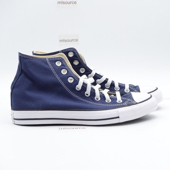 NEW Converse Chuck Taylor Basic Hi Shoes W9622 Navy - Picture 4 of 10